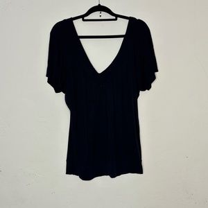Tammy Mars Black Plunge Top
